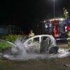 Pożar samochodu osobowego w Opolu na ul. Niemodlińskiej