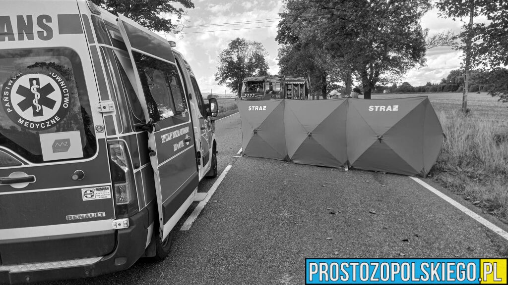 Tragiczny wypadek na DK46 w Ściborzu. Zginął motocyklista