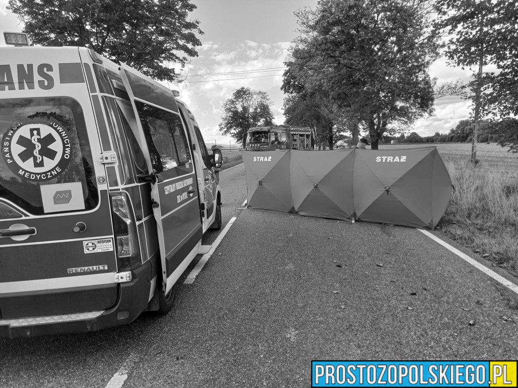 Tragiczny wypadek na DK46 w Ściborzu. Zginął motocyklista