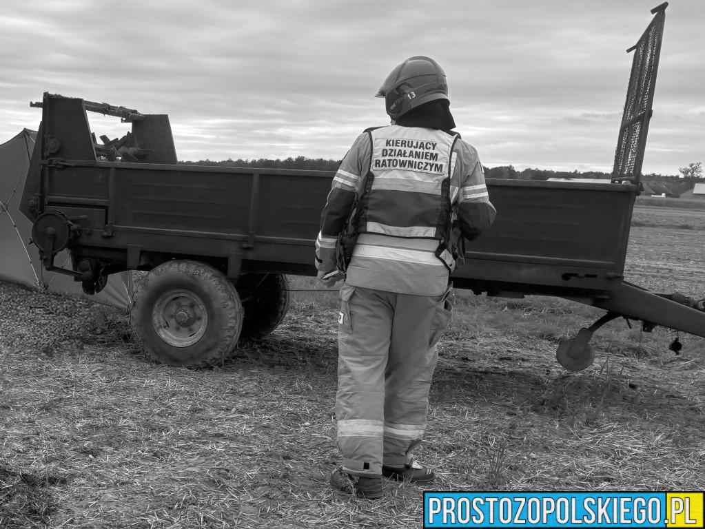Tragiczny wypadek w Wichrowie. 76-letni rolnik zginął podczas prac polowych