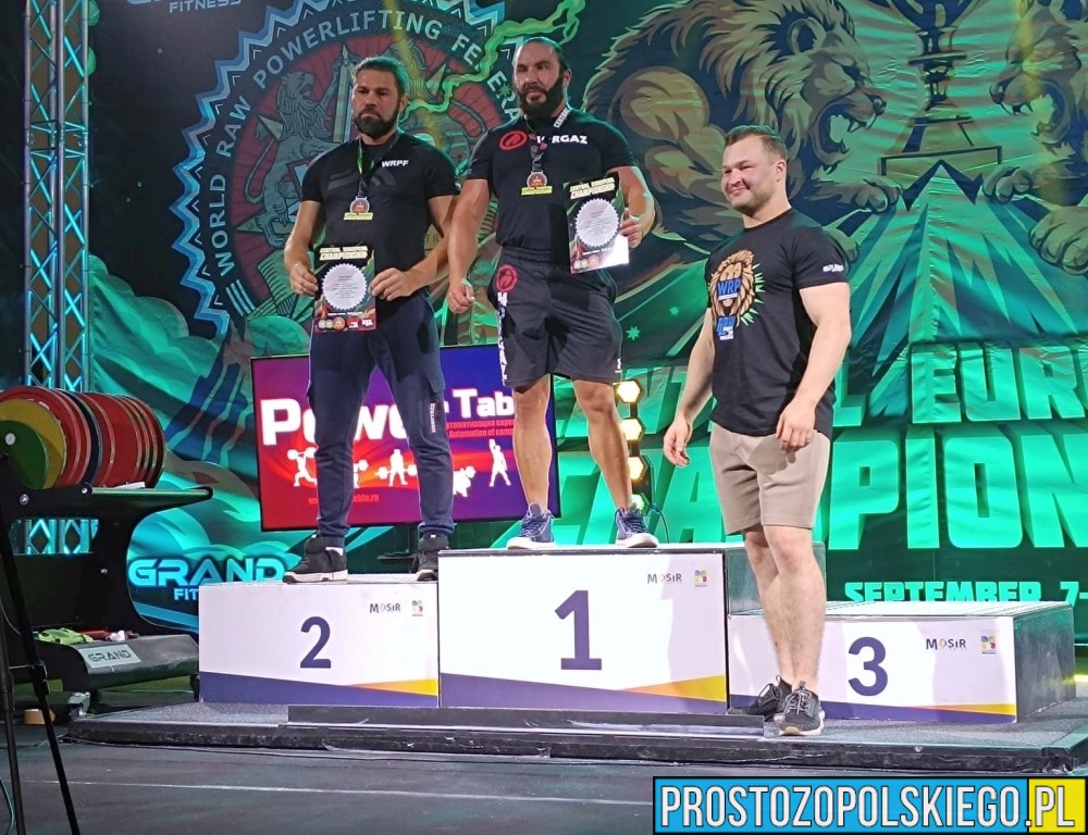 Marcin Oleksy z Opola mistrzem Europy w trójboju siłowym WRPF