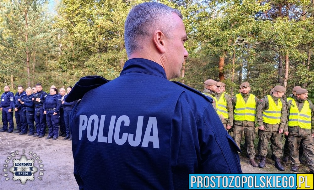 Ćwiczenia poszukiwawcze w Brzegu – policjanci trenowali scenariusz zaginięcia osoby w kryzysie emocjonalnym