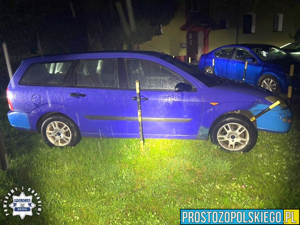 Brzeg: Policja zatrzymała 14-latka za kierownicą forda