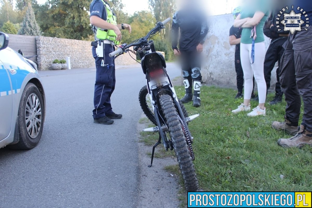 Strzelce Opolskie: 15- i 16-latek zatrzymani na nieubezpieczonych jednośladach