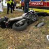 Wypadek w Zawadzie na DK45. Motocyklista trafił do szpitala, zderzyły się też trzy auta