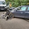 Zderzenie busa przewożącego osoby niepełnosprawne z osobówką w Opolu