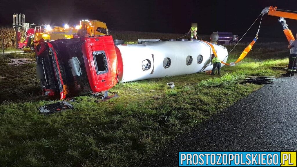 Autostrada A4 odblokowana po wypadku cysterny – utrudnienia zakończone o 23:55