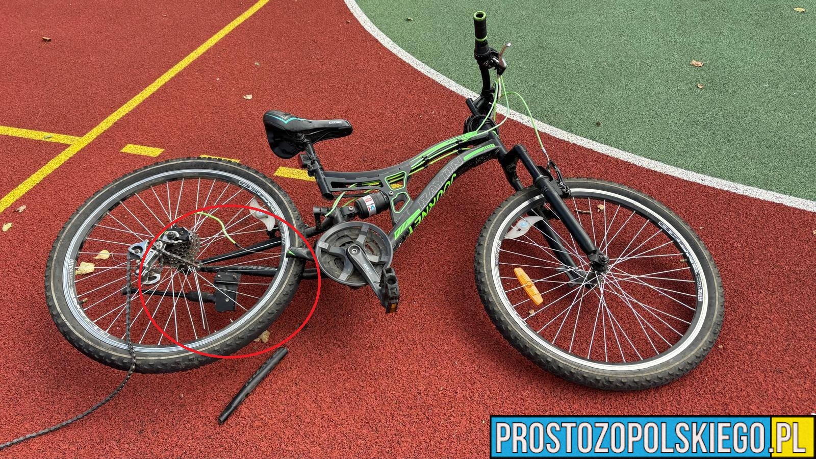 Opole: Dziecko zaklinowało stopę w rowerze na boisku szkolnym. Interweniowały służby