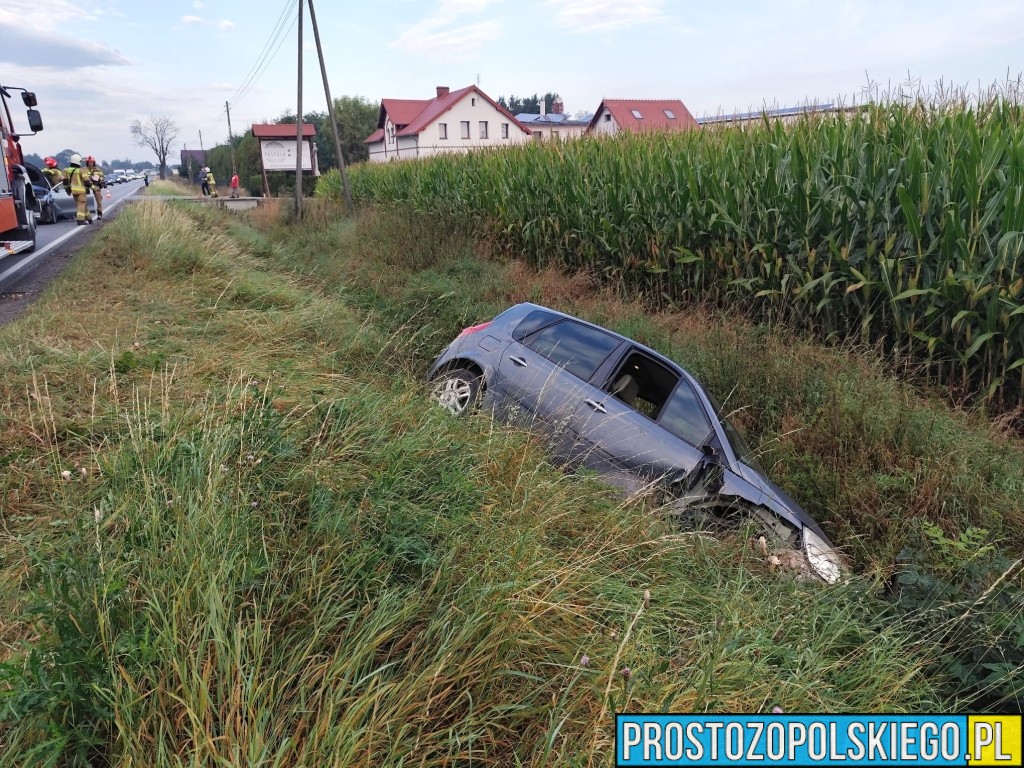 Łąka Prudnicka: Zdarzenie drogowe na DK40 – trzy osoby trafiły do szpitala