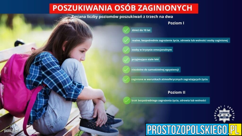 Nowe zasady poszukiwań osób zaginionych. Policja wprowadziła ważne zmiany