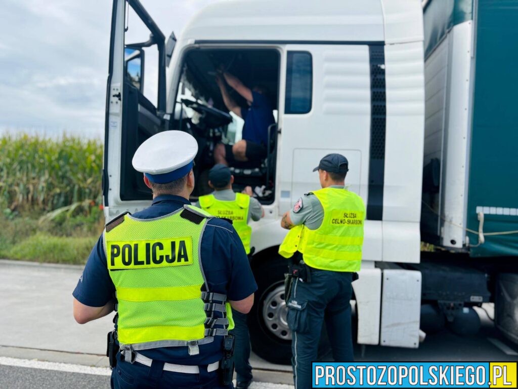 Wspólne kontrole ciężarówek w powiecie kędzierzyńsko-kozielskim