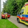 Praszka:54-letnia kobieta straciła panowanie nad Fiatem 126p i uderzyła w słup