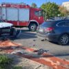 Wypadek na skrzyżowaniu Sosnowej i Witosa w Opolu – dwie osoby poszkodowane