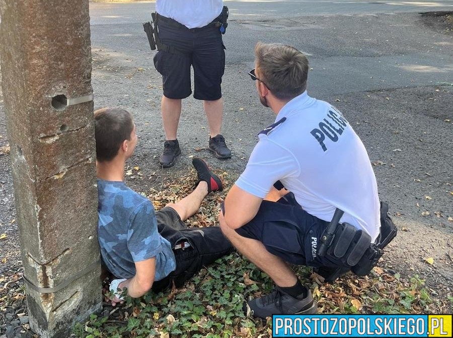 Kluczbork: Policjanci z patrolu rowerowego zatrzymali poszukiwanego 27-latka