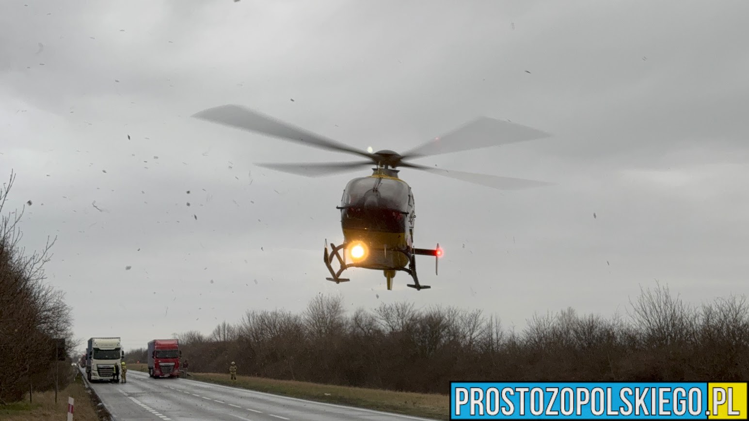 Poważny wypadek na DK39 w Michałowicach – droga całkowicie zablokowana