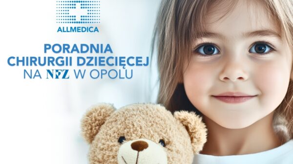 Z radością informujemy, że Allmedica otworzyła w Opolu Poradnię Chirurgii Dziecięcej, działającą w ramach kontraktu z Narodowym Funduszem Zdrowia.