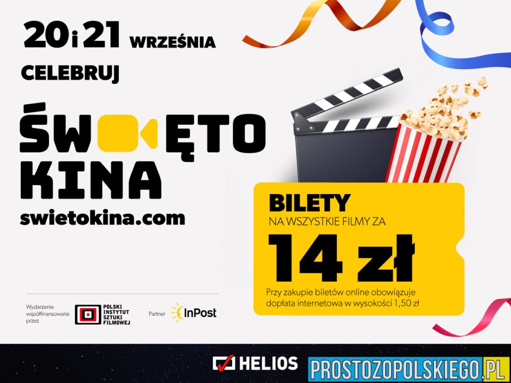 Helios prezentuje najnowszy repertuar i zaprasza na Święto Kina!