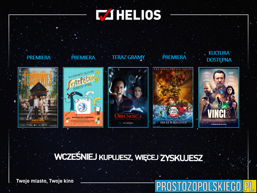 Wrześniowy repertuar kin Helios