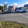 Wypadek na ul. Partyzanckiej w Opolu – zderzenie audi i toyoty. Jedna osoba pod opieką ratowników
