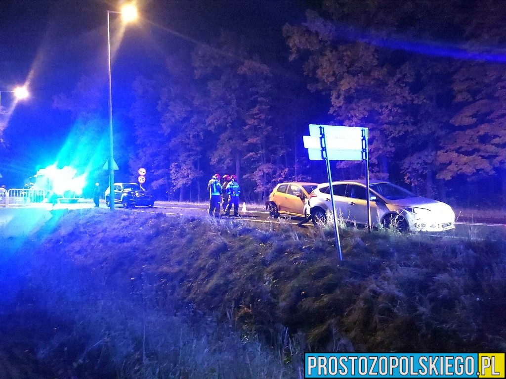 wypadek, wypadek w opolu, zderzenie trzech aut, wypadek przy działkach, wypadek przy zjeśdzie na działki, wypadek na wylocie z opola,