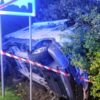 Sarnów: kamper wpadł do rowu na DK11. Kierowca miał dużo szczęścia