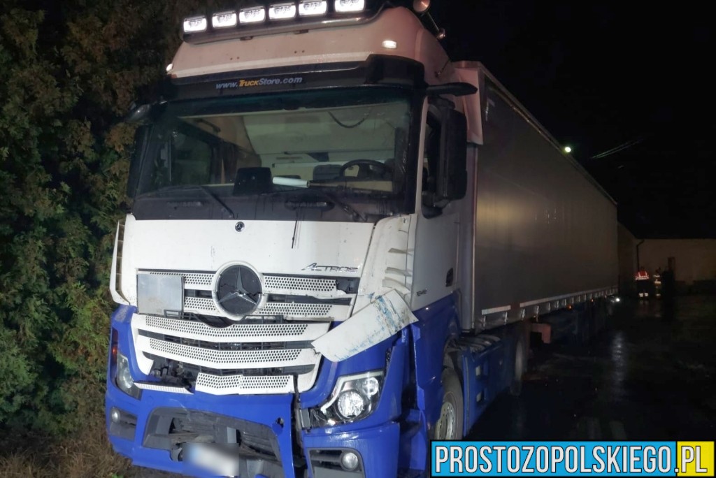 wypadek ciągnika, zderzenie z ciągnikiem, zderzenie z traktorem, wypadek z ciągnikiem rolniczym, wydadek krapkowice, wypadek, krępna,