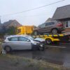 Zderzenie czołowe toyoty i volkswagena w Ganach. Jedna osoba trafiła do szpitala [FOTO]