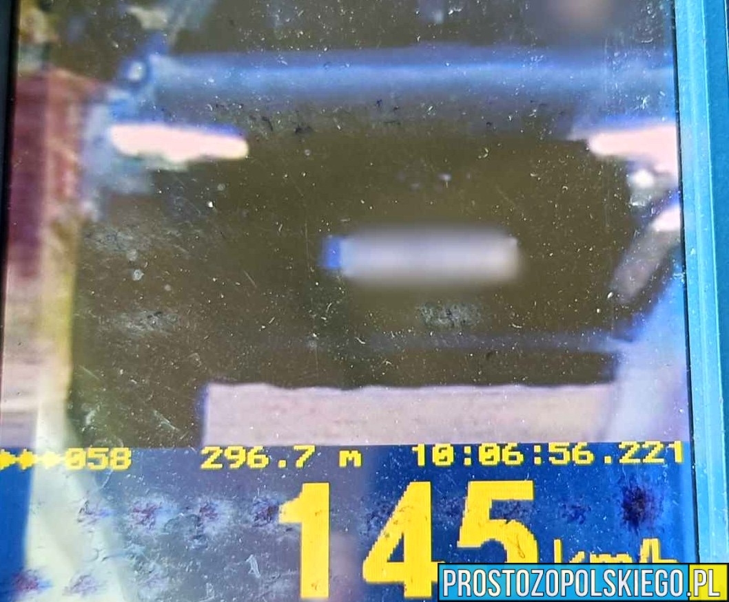 145 km/h w obszarze zabudowanym – kierowca audi zatrzymany przez policjantów z Krapkowic