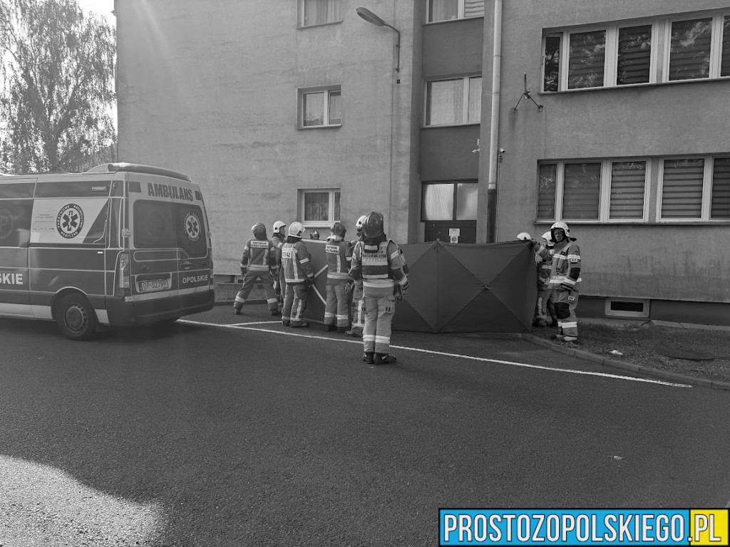 Tragedia w Opolu. Nie żyje mężczyzna, który wypadł z 8. piętra