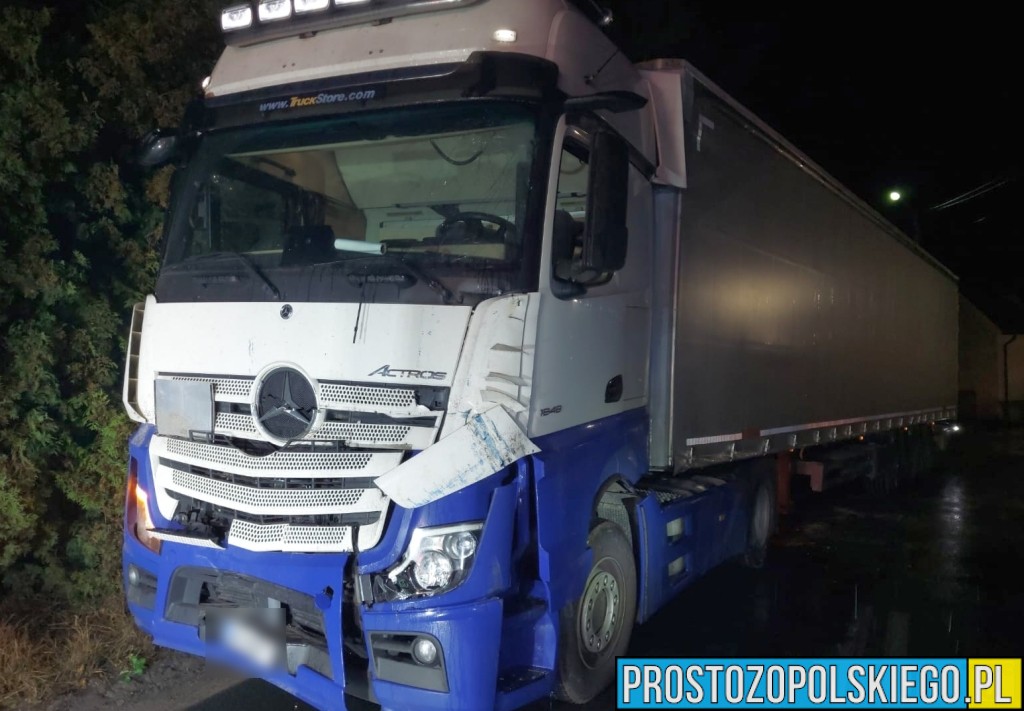 wypadek ciągnika, zderzenie z ciągnikiem, zderzenie z traktorem, wypadek z ciągnikiem rolniczym, wydadek krapkowice, wypadek, krępna,