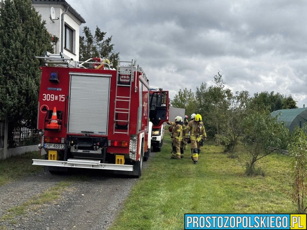 pożar domu, pożar domu w opolu, straż gasiła dom, pożar domu w Opolu na Olimpijskiej, olimpijska pożar domu, 