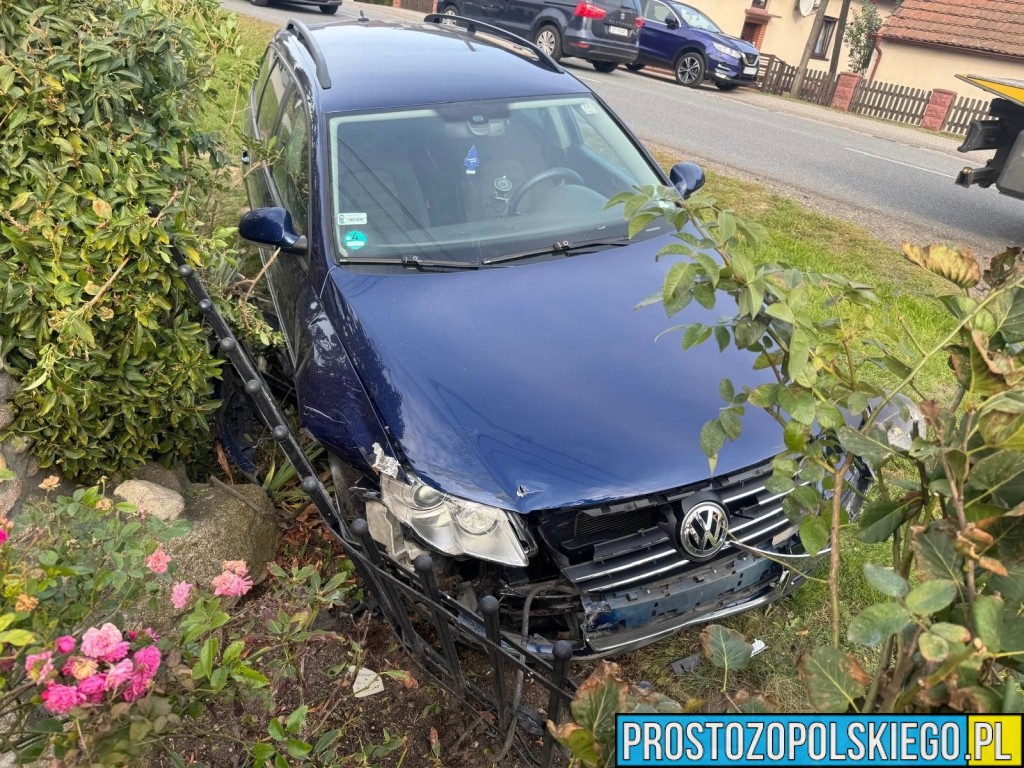 Chrząszczyce, wypadek, uderzył w słup pijany, pod wpływem, kierowca pod wpływem w Chrząszczycach,