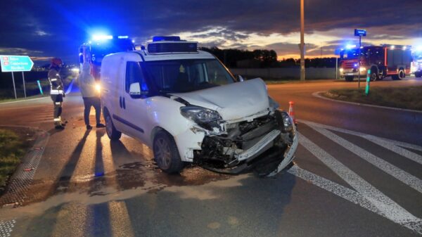Zderzenie Fiata z Mercedesem na obwodnicy Opola – na szczęście nikt nie ucierpiał