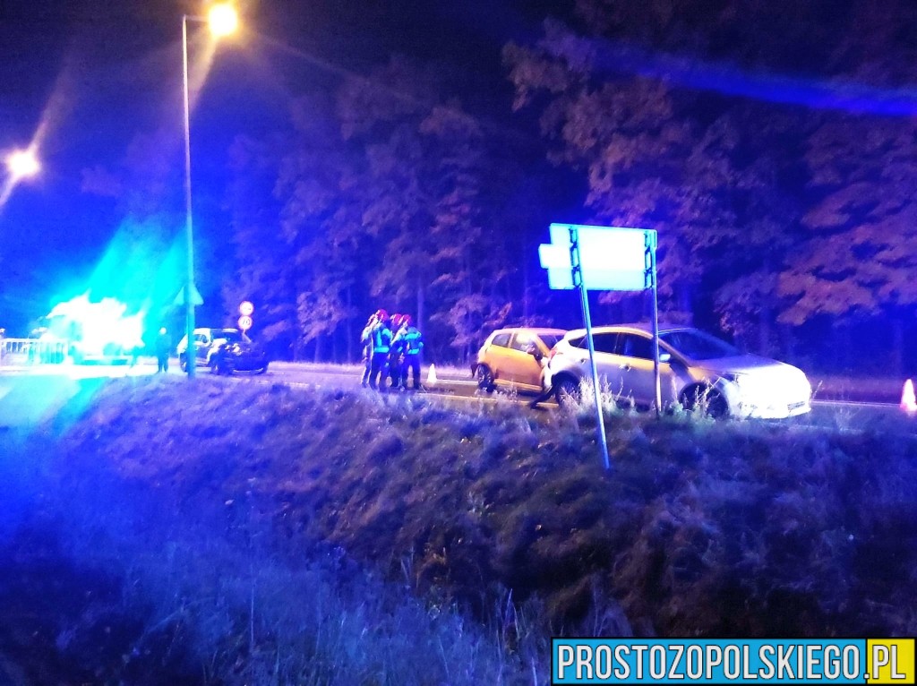 wypadek, wypadek w opolu, zderzenie trzech aut, wypadek przy działkach, wypadek przy zjeśdzie na działki, wypadek na wylocie z opola,