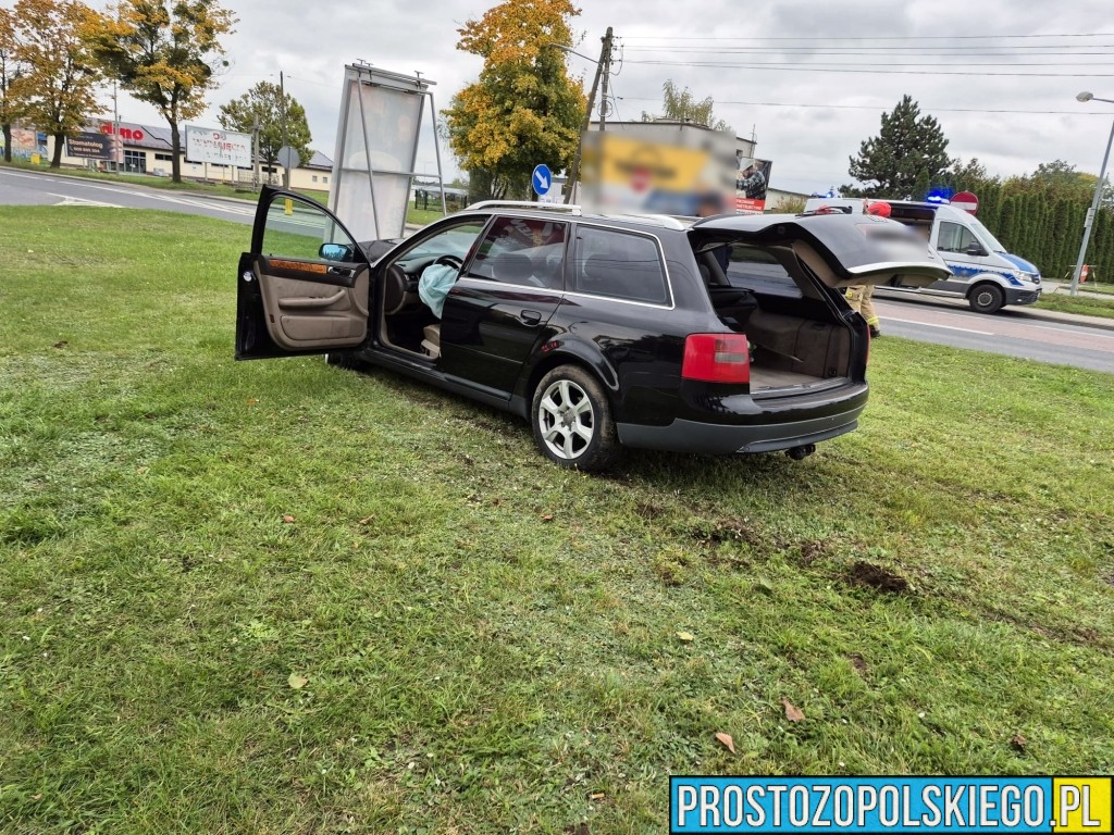 zderzenie 2 samochodów w niemodlinie, niemodlin opolska wypadek ,wypadek przy orlenie niemodlin, niemodzin bus wypadek, 