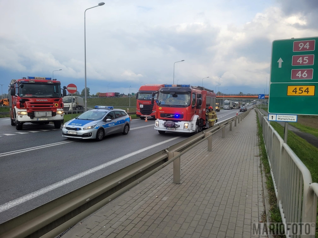 wypadek opole, wypadek na obwodnicy, obwodznica zablokowana, zderzenie aut na obwodnicy opola, nieprzejezdna obwodnica opola, 
