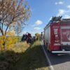 Kuniów: Cysterna z gazem przewróciła się do rowu. Droga zablokowana do późnego wieczora