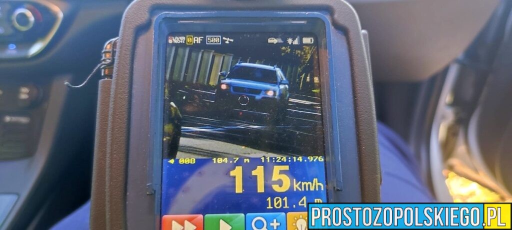 Dwóch kierowców straciło prawo jazdy za nadmierną prędkość w powiecie kluczborskim