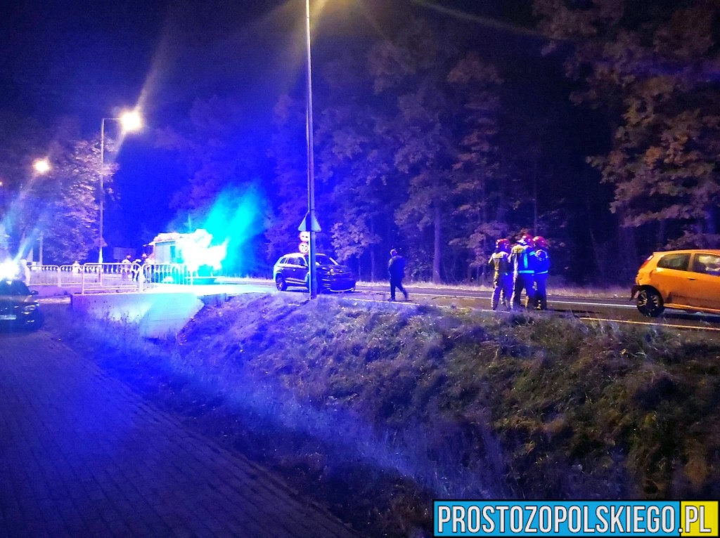 wypadek, wypadek w opolu, zderzenie trzech aut, wypadek przy działkach, wypadek przy zjeśdzie na działki, wypadek na wylocie z opola,
