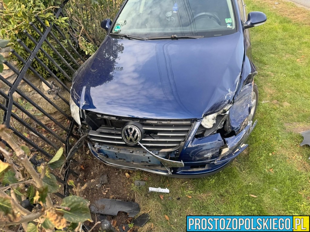 Chrząszczyce, wypadek, uderzył w słup pijany, pod wpływem, kierowca pod wpływem w Chrząszczycach,