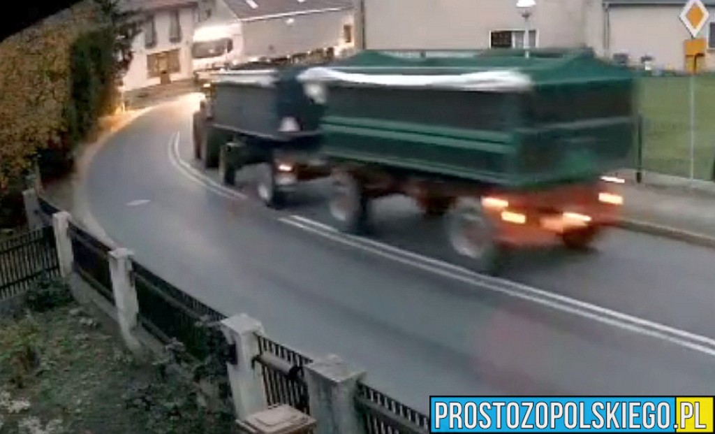 wypadek ciągnika, zderzenie z ciągnikiem, zderzenie z traktorem, wypadek z ciągnikiem rolniczym, wydadek krapkowice, wypadek, krępna,