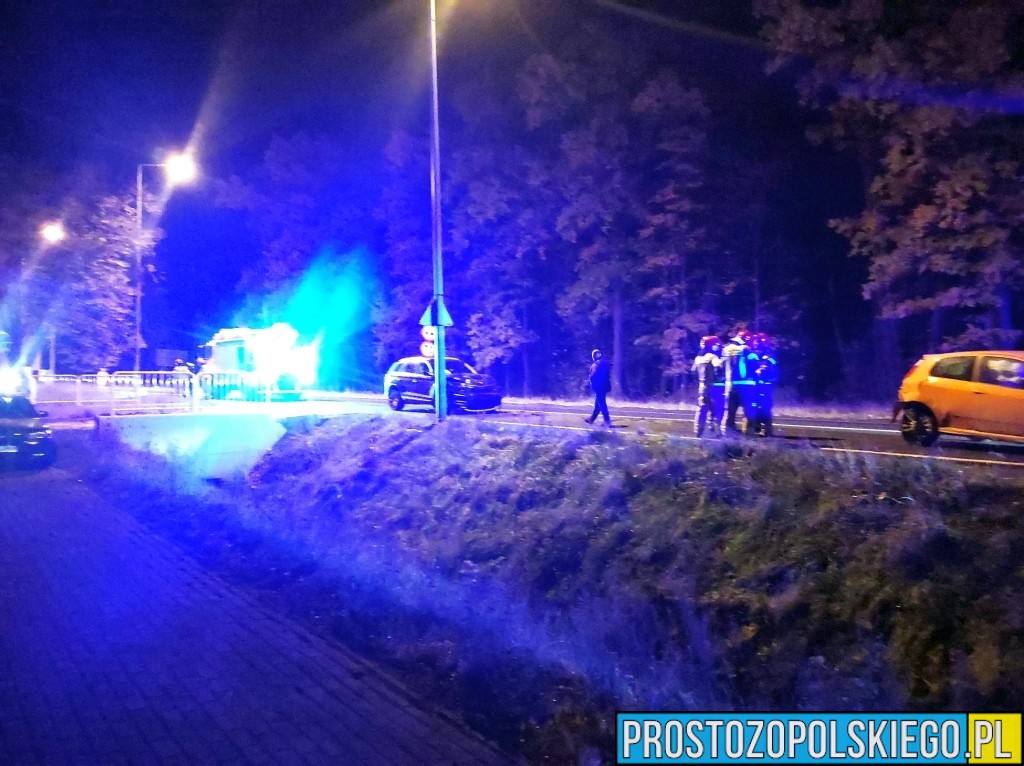 wypadek, wypadek w opolu, zderzenie trzech aut, wypadek przy działkach, wypadek przy zjeśdzie na działki, wypadek na wylocie z opola,