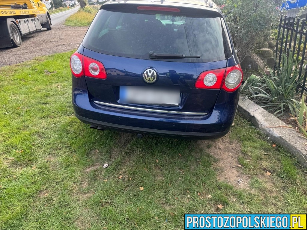 Chrząszczyce, wypadek, uderzył w słup pijany, pod wpływem, kierowca pod wpływem w Chrząszczycach,