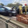 Wypadek na obwodnicy Opola. Zderzenie trzech aut osobowych, dwie osoby ranne – w tym jedna niepełnosprawna