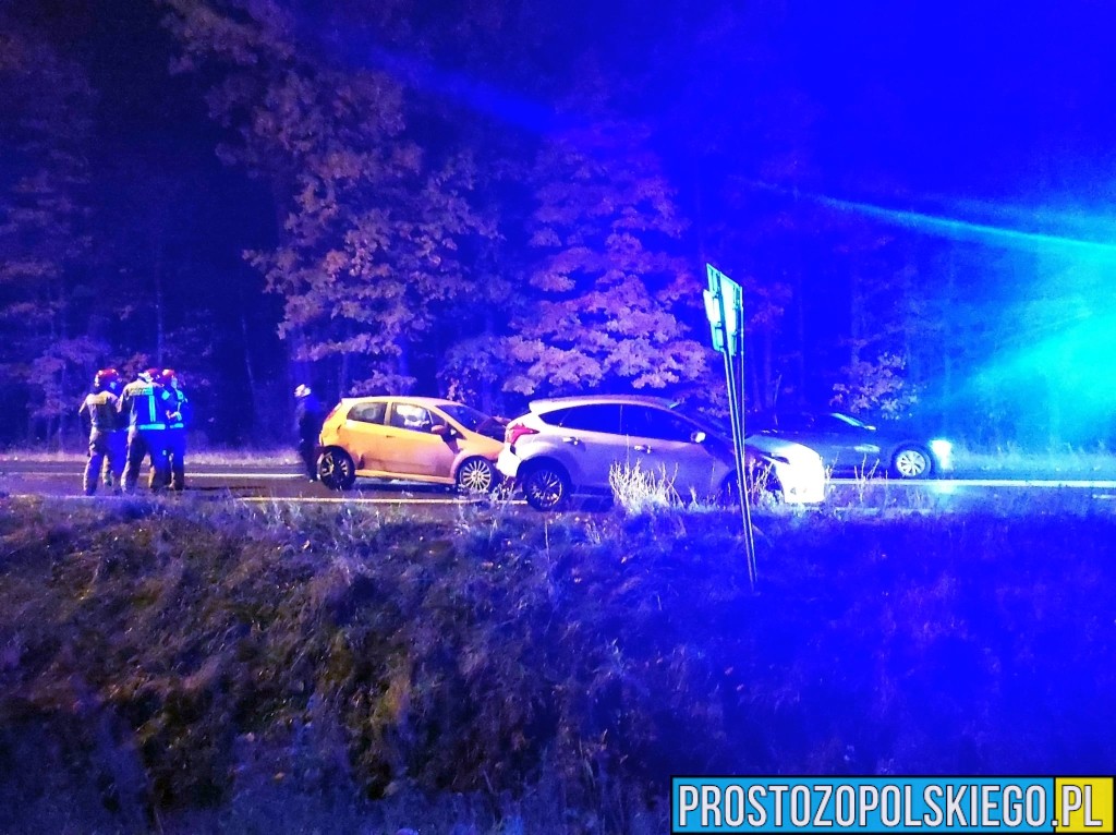 wypadek, wypadek w opolu, zderzenie trzech aut, wypadek przy działkach, wypadek przy zjeśdzie na działki, wypadek na wylocie z opola,
