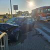 Wypadek na DK45 w Jełowej. Zderzenie dwóch samochodów osobowych. Jedna osoba została ranna