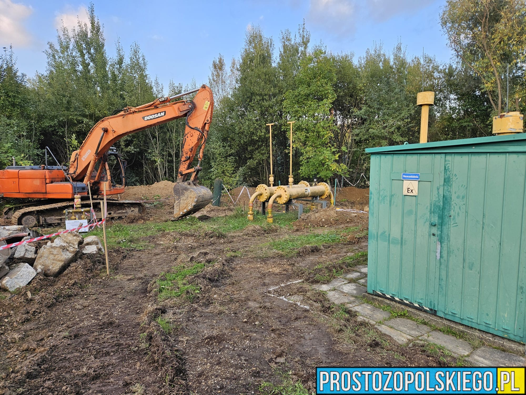 Gazociąg uszkodzony podczas prac ziemnych w Głuchołazach – 85 osób ewakuowanych