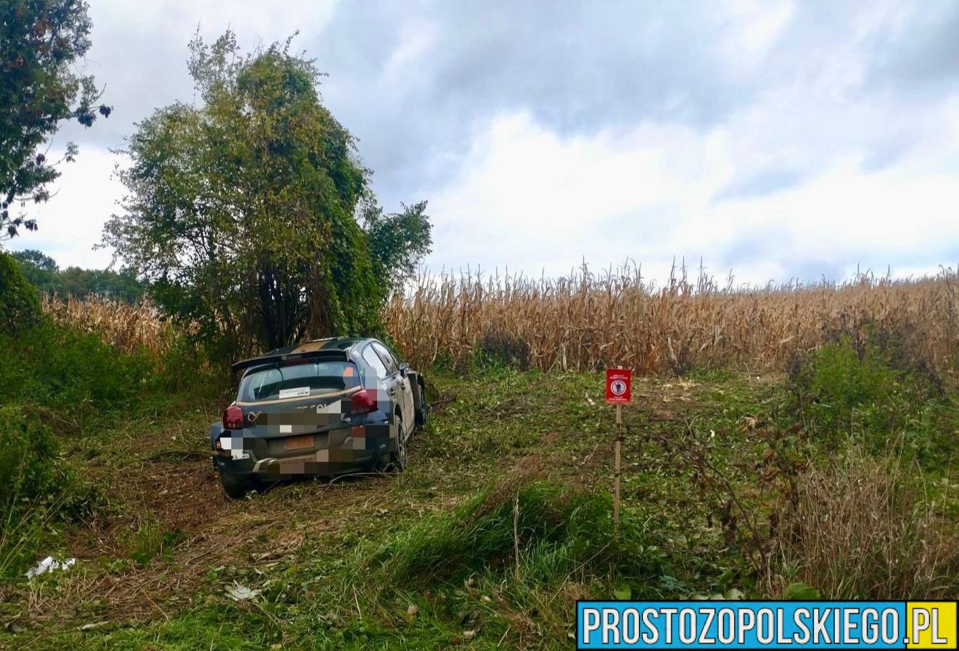 Wypadek podczas Rajdu Nyskiego w Maciejowicach – dwie osoby ranne