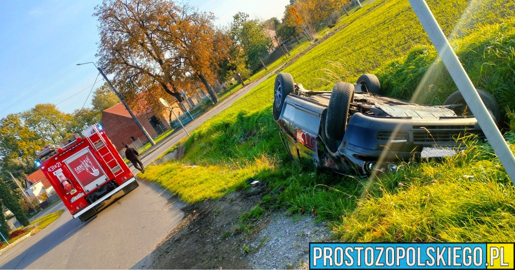 Zderzenie dwóch samochodów w Kujakowicach Górnych – na szczęście nikt nie ucierpiał