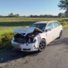 Wypadek drogowy na trasie Biestrzykowice – Dąbrowa. Kobieta z dzieckiem trafiła do szpitala